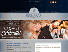 Tablet Screenshot of bluewolfevent.com